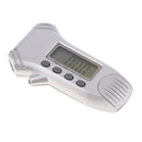 Digital Tire Pressure Gauge 100 PSI 4 Settings Car Truck Bicycle Backlit LCD Non-Slip Grip, Silver (1 Pack)