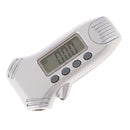 Digital Tire Pressure Gauge 100 PSI 4 Settings Car Truck Bicycle Backlit LCD Non-Slip Grip, Silver (1 Pack)