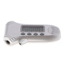 Digital Tire Pressure Gauge 100 PSI 4 Settings Car Truck Bicycle Backlit LCD Non-Slip Grip, Silver (1 Pack)