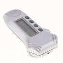 Digital Tire Pressure Gauge 100 PSI 4 Settings Car Truck Bicycle Backlit LCD Non-Slip Grip, Silver (1 Pack)