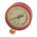 Acetylene Regulators Gas Gauges High Pressure Flowmeter 0-2.5Mpa for Welding Dial Diameter Is About 60mm, Standard Thread M14*1.5mm