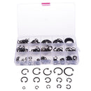 175Pcs Circlip Set External Circlips Snap Ring Assortment Retaining Cir Clip with Plastic Storage Case To Keep Clips Neatly Arranged And Organized
