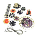 57 pieces Lilypad Arduino Kit, Sewable Electronics Kit with ATmega328P Development Board, LEDs Suite, Temp/Acceleration Sensor, Pixel Board,etc