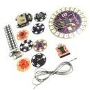 57 pieces Lilypad Arduino Kit, Sewable Electronics Kit with ATmega328P Development Board, LEDs Suite, Temp/Acceleration Sensor, Pixel Board,etc