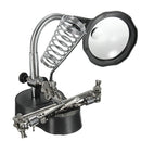 Helping Hands Magnifier Glass Stand with LED Perfect for Soldering,Crafting