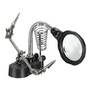 Helping Hands Magnifier Glass Stand with LED Perfect for Soldering,Crafting
