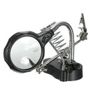 Helping Hands Magnifier Glass Stand with LED Perfect for Soldering,Crafting