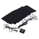 USB Electric Clothes Heating Pad,Carbon Fiber Heated Clothes Pad Adjustable Third Gear Mat Sheet Heater 8-in-1 for Outdoor Winter Camping