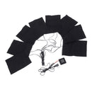 USB Electric Clothes Heating Pad,Carbon Fiber Heated Clothes Pad Adjustable Third Gear Mat Sheet Heater 8-in-1 for Outdoor Winter Camping
