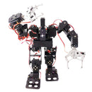 Metal 15 DOF Bipedal Walking Robot Kit with Robotic Arm Claw