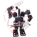 Metal 15 DOF Bipedal Walking Robot Kit with Robotic Arm Claw