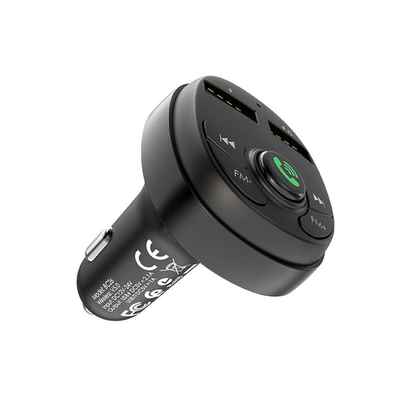 Borofone 2.1A Dual USB Fast Charging Wireless FM Transmitter Car Charger For iPhone 8Plus XS 11 Pro Huawei P30 Pro Mate 30 Xiaomi Redmi 7A Redmi 6Pro