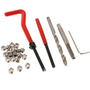 25 Pcs Thread Repair Kit, M6 x 1 x 8mm Thread Repair Insert Kit Compatible Hand Tool Set for Auto Repairing