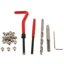 25 Pcs Thread Repair Kit, M6 x 1 x 8mm Thread Repair Insert Kit Compatible Hand Tool Set for Auto Repairing