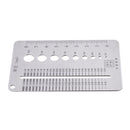Machifit 0.1-10mm Diameter Measuring Gauge Stainless Steel Drill Bit Bolt Wire Gauge