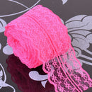 10 Yards 4.5cm Multi-Color Lace Wide Ribbon DIY Crafts Sewing Clothing Materials Gift Wedding Lace Closure