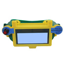 Auto Darkening LCD Welding Helmet Mask Goggles, Solar Welder Eyes Glasses, Eye Protection, Green+Yellow, 1Pack