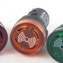 Buzzer Lamp AD16-22SM LED Flash Alarm Indicator Signal Lamp With Buzzer 220V AC, Yellow