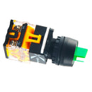 1 Piece Green 3 Position LA38 Short Handle Control Device Button Switch, Using High Purity Silver Point Greatly