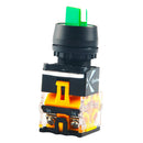 1 Piece Green 3 Position LA38 Short Handle Control Device Button Switch, Using High Purity Silver Point Greatly