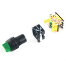 1 Piece Green 3 Position LA38 Short Handle Control Device Button Switch, Using High Purity Silver Point Greatly