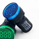AC Voltage Digital LED Display Voltmeter AC 50-500V Voltage Meter Monitor Volt Detetor Blue
