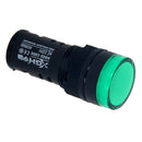 Indicator Lights AC 220V, Green LED, Flush Panel Mount 16mm