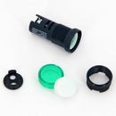 Indicator Lights AC 220V, Green LED, Flush Panel Mount 16mm