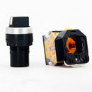 1 Piece Black 3 Position LA38 Short Handle Control Device Button Switch, Using High Purity Silver Point Greatly