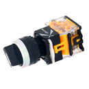 1 Piece Black 3 Position LA38 Short Handle Control Device Button Switch, Using High Purity Silver Point Greatly