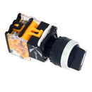 1 Piece Black 3 Position LA38 Short Handle Control Device Button Switch, Using High Purity Silver Point Greatly