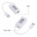 Mini Dual USB Current Voltage Tester - USB Ammeter Charging Tester Monitor - USB Ports Digital Display DC 4-30V, 0-99 hours