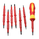 1 Set 8-Piece Multi-functional Electrician Screwdriver Insulated Screwdriver Plastic 18.5x15x4cm