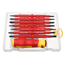 1 Set 8-Piece Multi-functional Electrician Screwdriver Insulated Screwdriver Plastic 18.5x15x4cm