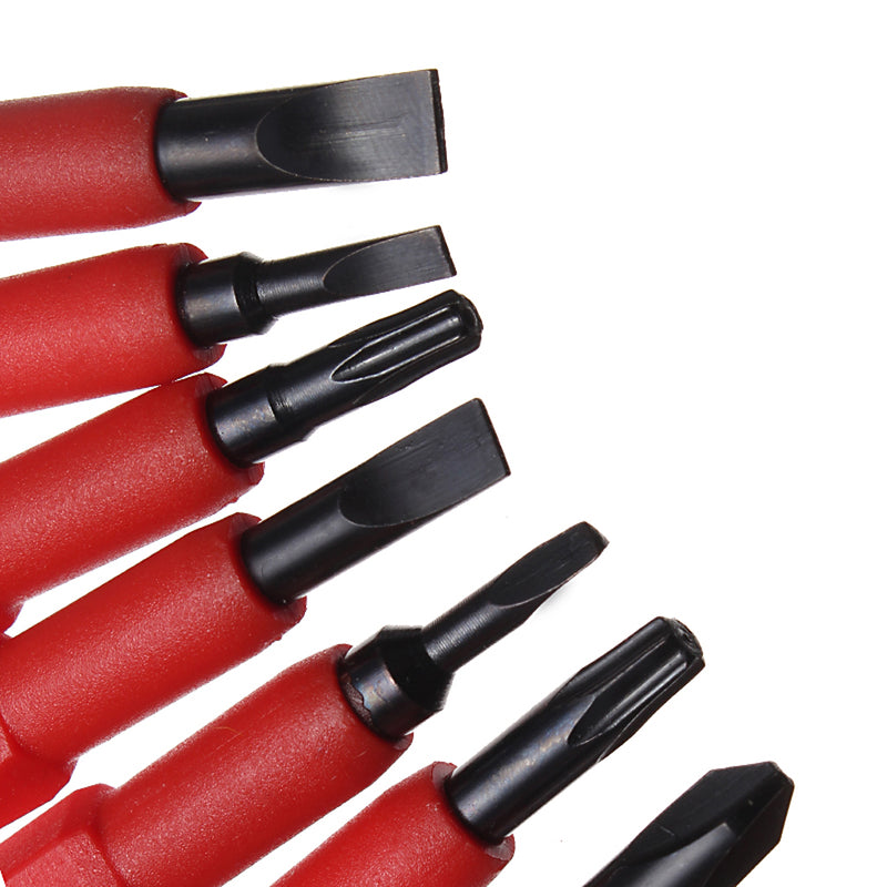 1 Set 8-Piece Multi-functional Electrician Screwdriver Insulated Screwdriver Plastic 18.5x15x4cm