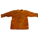 Heavy Duty Leather Welding Work Apron with Long Sleeves Heat Resistant & Flame Resistant BBQ Apron, Adjustable, Yellow