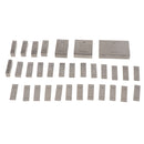 32pcs 1.005-50mm 0 Grade Micrometer Inspection Block Gauge Steel Blocks Set