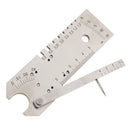 Stainless Steel Welding Tools, Universal Weld Measuring Gauge Multi Function Practical Mesure Tool for Welder Welding Gauge Weld Seam Gauge