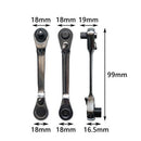 72 tooth Ratchet Socket Wrench NEW 1/4-inch Ratchet Wrench Dual Head Wrench Tool Repair Accessories