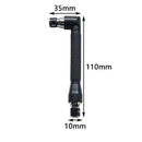72 tooth Ratchet Socket Wrench Right Angle 1/4-inch Ratchet Wrench Handle Socket Wrench Tool Repair Accessories