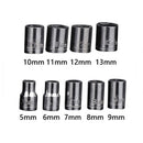 9 Pieces - Hand Drive Socket Set Tool for Reversible Ratchet Wrench