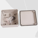 Waterproof Dustproof IP66 ABS Plastic Junction Box Universal Electric Project Enclosure Pale Gray 3.9 x 3.9 x 2 inch(100 x 100 x 50 mm)