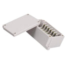 Waterproof Dustproof IP66 ABS Plastic Junction Box Universal Electric Project Enclosure Pale Gray 6-Position Terminal Box 83x54x40mm
