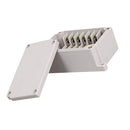 Waterproof Dustproof IP66 ABS Plastic Junction Box Universal Electric Project Enclosure Pale Gray 6-Position Terminal Box 83x54x40mm