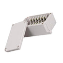 Waterproof Dustproof IP66 ABS Plastic Junction Box Universal Electric Project Enclosure Pale Gray 6-Position Terminal Box 83x54x40mm