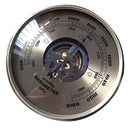 Wall Mounted Barometer 108mm/4.25inch Round Dial Air Weather Station Household Weather Forecasting Instrument