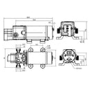 Micro Diaphragm Pump Fresh Water Pump Food Grade 12V DC 80W Self Priming Sprayer Pump for Edible Fluids
