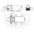 Micro Diaphragm Pump Fresh Water Pump Food Grade 12V DC 70W Self Priming Sprayer Pump for Edible Fluids