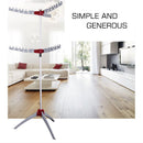 Foldable Clothes Drying Rack Household Collapsible Portable Indoor Tripod Clothes Drying Rack for Hanging Laundry | Silver