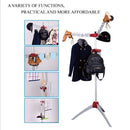Foldable Clothes Drying Rack Household Collapsible Portable Indoor Tripod Clothes Drying Rack for Hanging Laundry | Silver